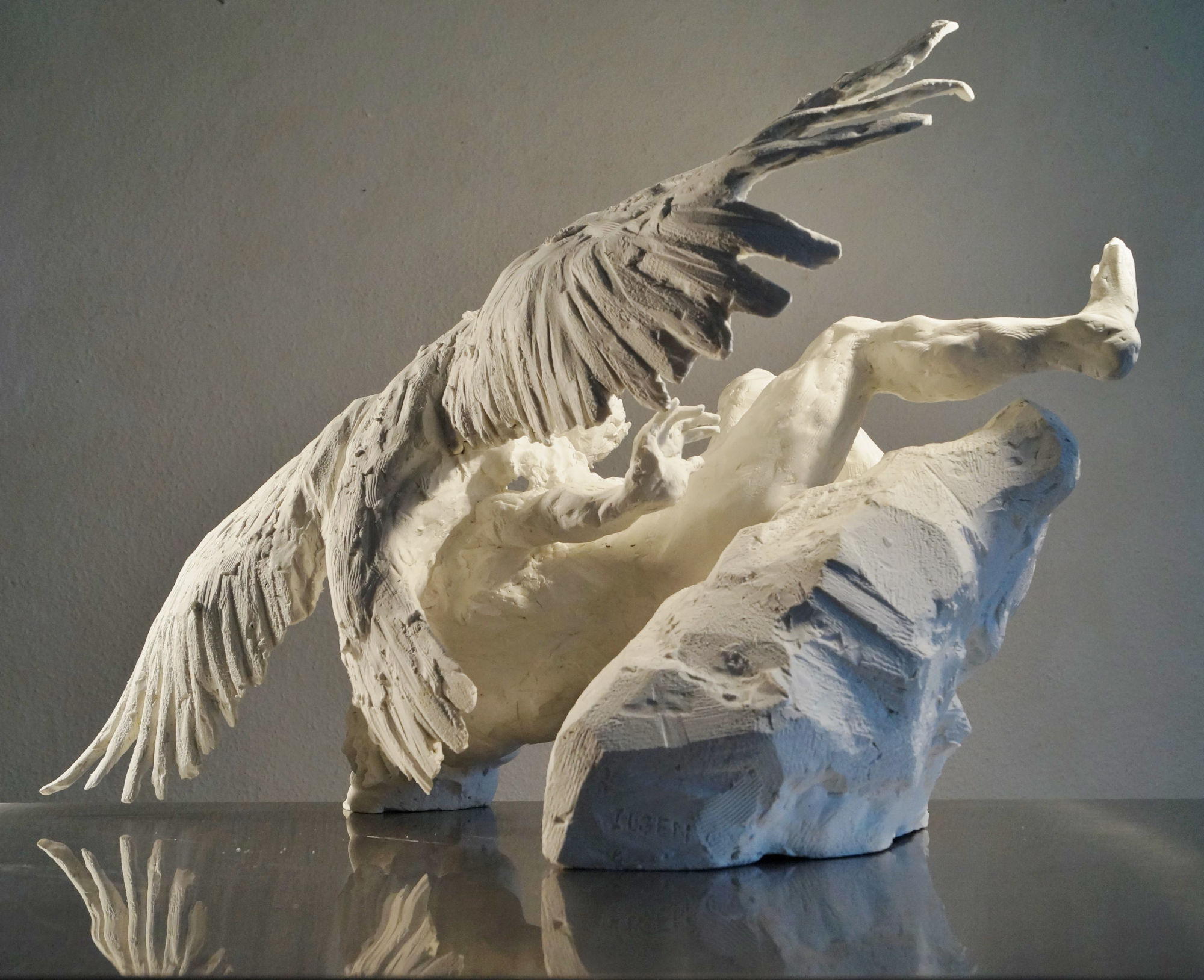 Fré Ilgen, Falling In Love Again, Sculpture, 2020, Study for bronze, H45½ x L78 x W39 cm, H18 x L30¾ x W15 3/8 inches 