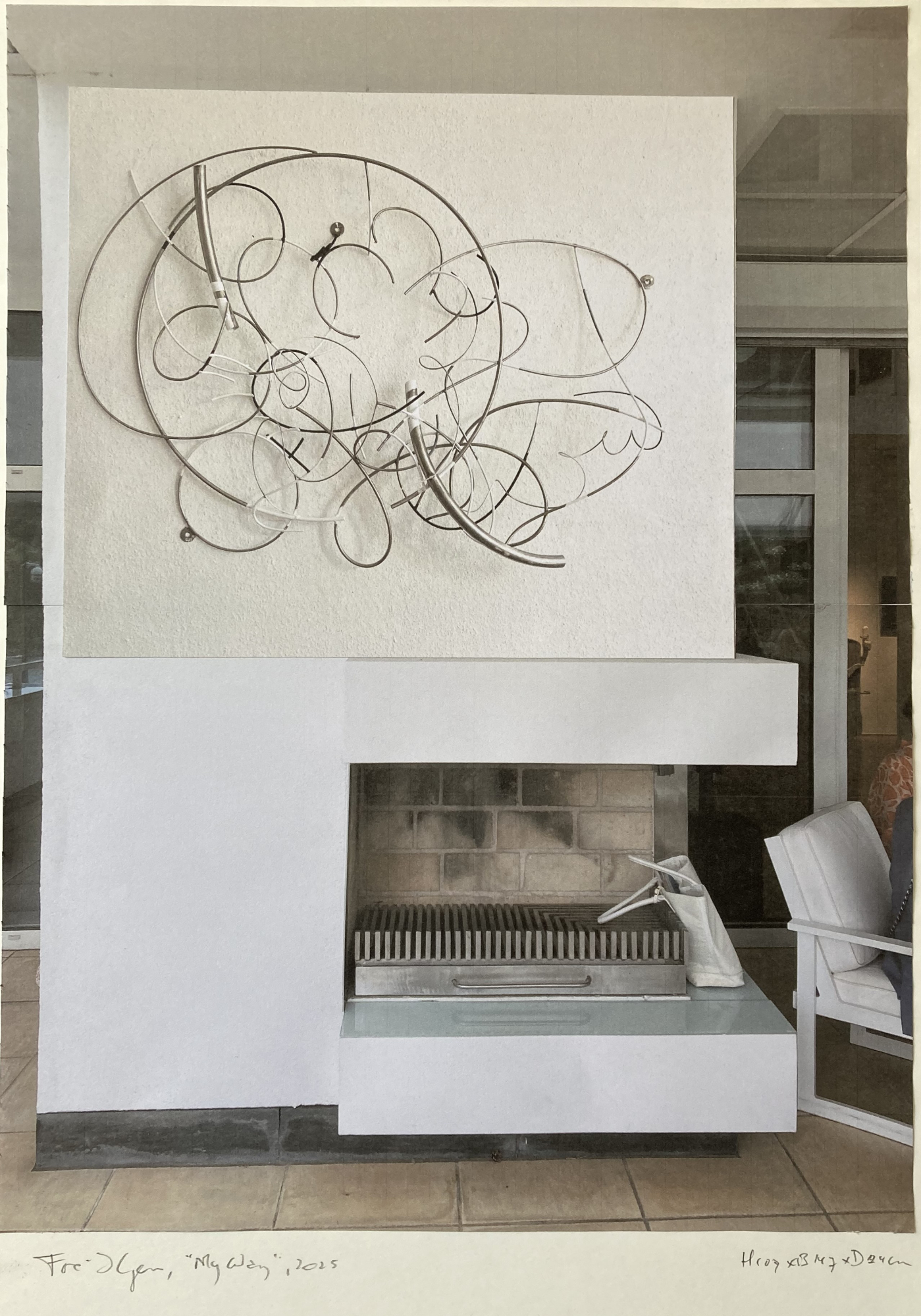 Fré Ilgen, My Way, wall sculpture, 2025