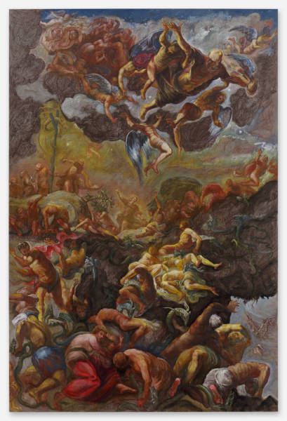 Fré Ilgen - Crawlin' King Snake 02, H300 x W200 cm, Oil on canvas, 2020