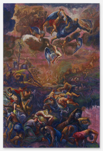 Fré Ilgen - Crawlin' King Snake 03, H300 x W200 cm, Oil on canvas, 2020