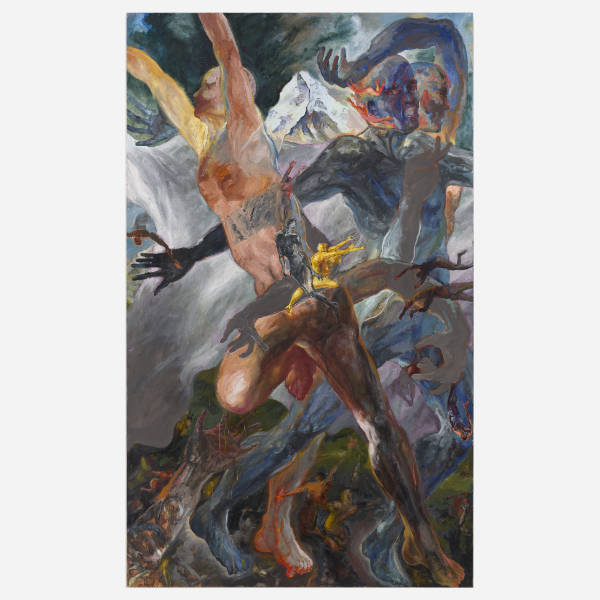 Fré Ilgen, Exodus, Painting, Oil on canvas, H300 x W180 cm, 2015-2016